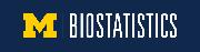 University of Michigan, Department of Biostatistics Logo